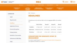Application Deadlines - MBA Admissions - Darden UVA