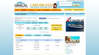 Cruises - Carnival Cruise Lines - Carnival Sunshine - Dargal Interline