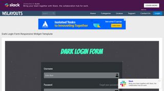 Dark Login Form Responsive Widget Template by w3layouts