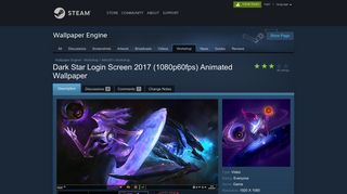 Steam Workshop :: Dark Star Login Screen 2017 (1080p60fps ...