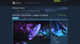 Steam Workshop :: Dark Star | Login Screen - League of Legends