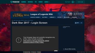 Video - Dark Star 2017 - Login Screen | League of Legends Wiki ...