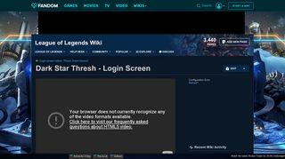 Video - Dark Star Thresh - Login Screen | League of Legends Wiki ...