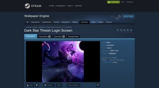 Steam Workshop :: Dark Star Thresh Login Screen