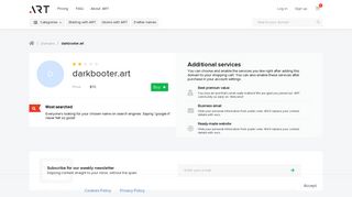 darkbooter is available for purchase — premium.get.art