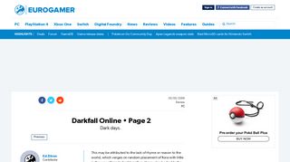 Darkfall Online • Page 2 • Eurogamer.net