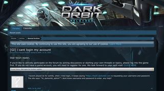 [GI] i cant login my account | DarkOrbit - Bigpoint
