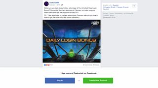 Darkorbit - Make sure you login today to take advantage of... | Facebook