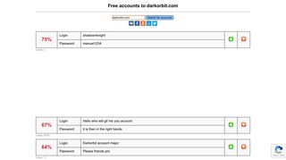 darkorbit.com - free accounts, logins and passwords