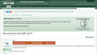 Does anyone know about DART search? - Digital Point Forums