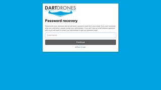 DARTdrones - Forgot password