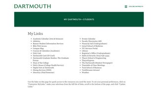 My Dartmouth—Students - Dartmouth College