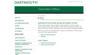 D-Pay - Dartmouth College