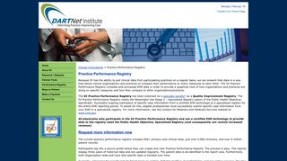 Practice Performance Registry | Clinical Tools | DARTNet Institute