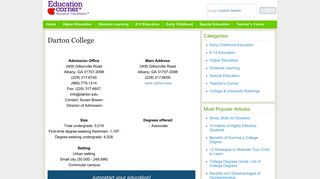 Darton College Online Courses, Classes, Degrees and Majors
