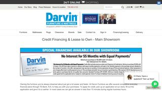 Credit and Financing | Orland Park, Chicago, IL | Darvin Furniture