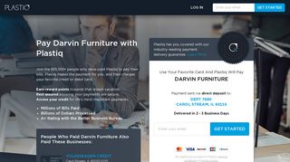 Pay Darvin Furniture with Plastiq