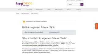 Debt Arrangement Scheme Free Advice. StepChange Scotland