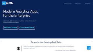 Plotly: Modern Analytics Apps for the Enterprise