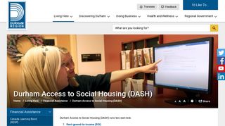 Durham Access to Social Housing (DASH) - Region of Durham