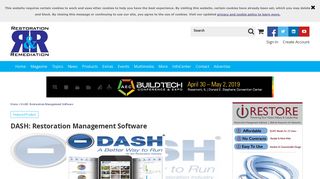 DASH: Restoration Management Software | 2014-06-04 | Restoration ...