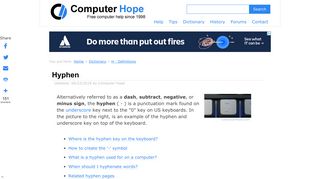 What is a Hyphen? - Computer Hope