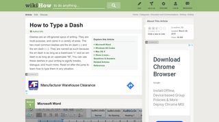5 Ways to Type a Dash - wikiHow