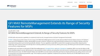 GFI MAX RemoteManagement Extends its Range of Security Features ...