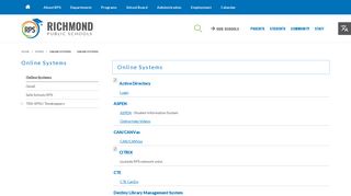 Online Systems / Online Systems - Richmond Public Schools