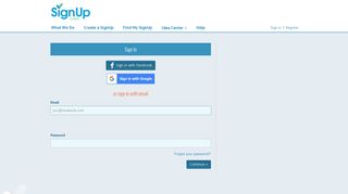 Dashboard - SignUp.com