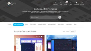44 + Bootstrap Admin and Dashboard Template @ Creative Tim