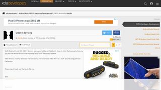 OBD II devices | Android Auto - XDA Forums - XDA Developers