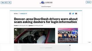 Denver-area DoorDash drivers warn about scam asking dashers for ...