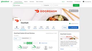 DoorDash Dasher (Driver) Reviews | Glassdoor