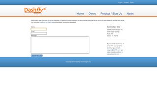 Contact - Dashfly - Where Next? Web-based route optimization and ...