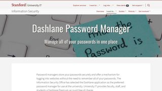 Dashlane Password Manager | University IT