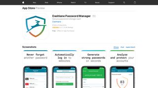 Dashlane Password Manager on the App Store - iTunes - Apple