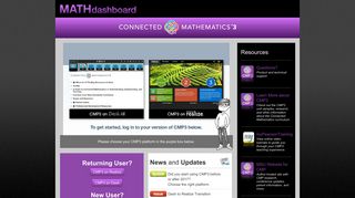 CMP3 Math Dashboard