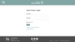 Data Center Login - TRG Arts
