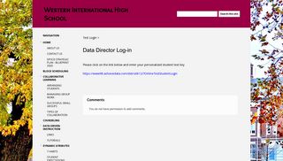Data Director Log-in - Western International High School - Google Sites