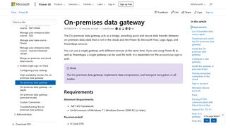 On-premises data gateway - Power BI | Microsoft Docs