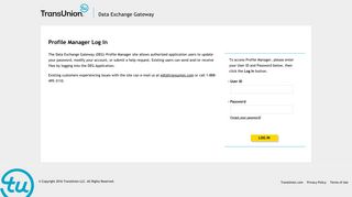 Data Exchange Gateway Login