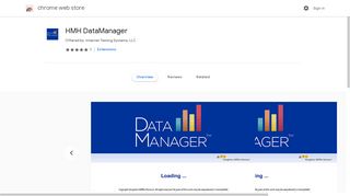 HMH DataManager - Google Chrome