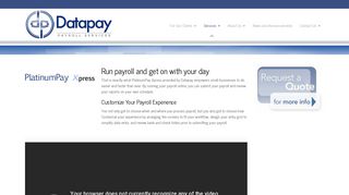 PlatinumPay Xpress provided by Datapay Payroll Services