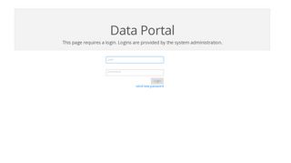 Login to Data Portal
