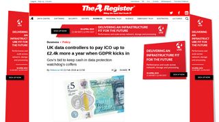 UK data controllers to pay ICO up to £2.4k more a year when GDPR ...