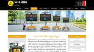Data Signs - Variable Message Signs
