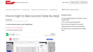 How to login to data sources? (step-by-step) : Supermetrics Support ...