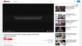 ThoughtWorks Event: Ken Collier - Big Data Analytics: the Next Big ...