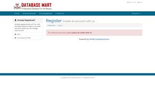 Register - Database Mart LLC